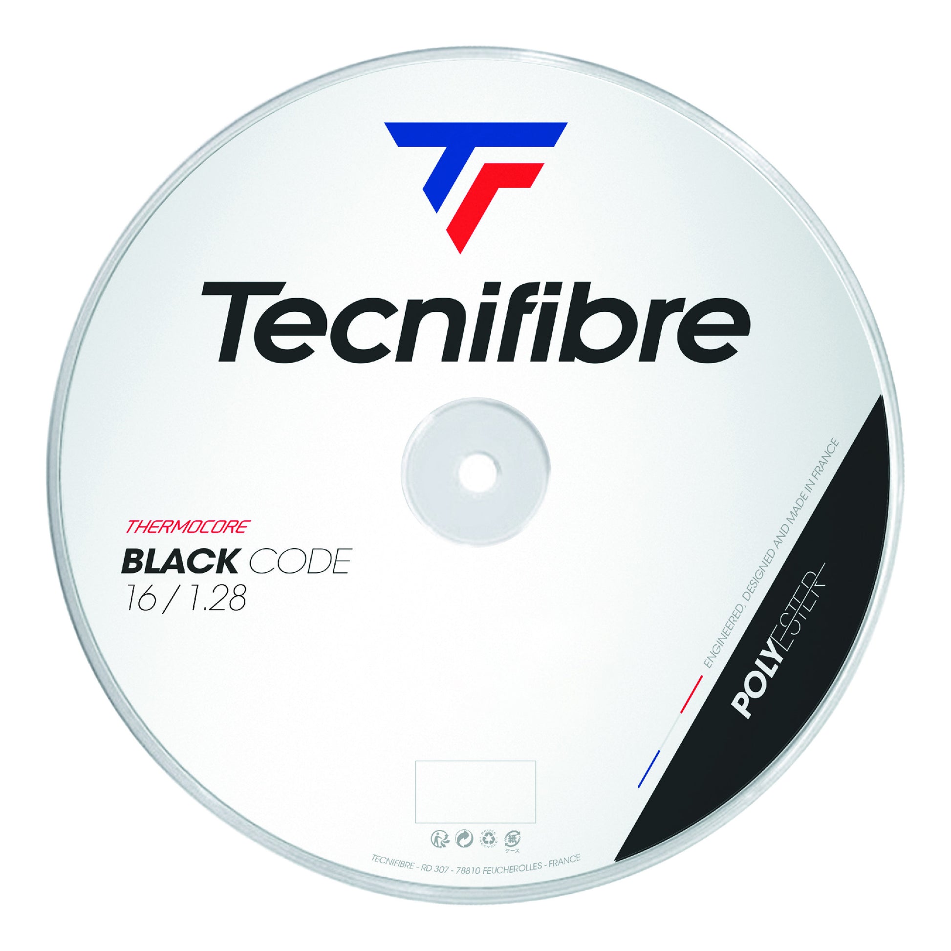 Tecnifibre Black Code Fire 200m Strängrulle-Orange,Röd