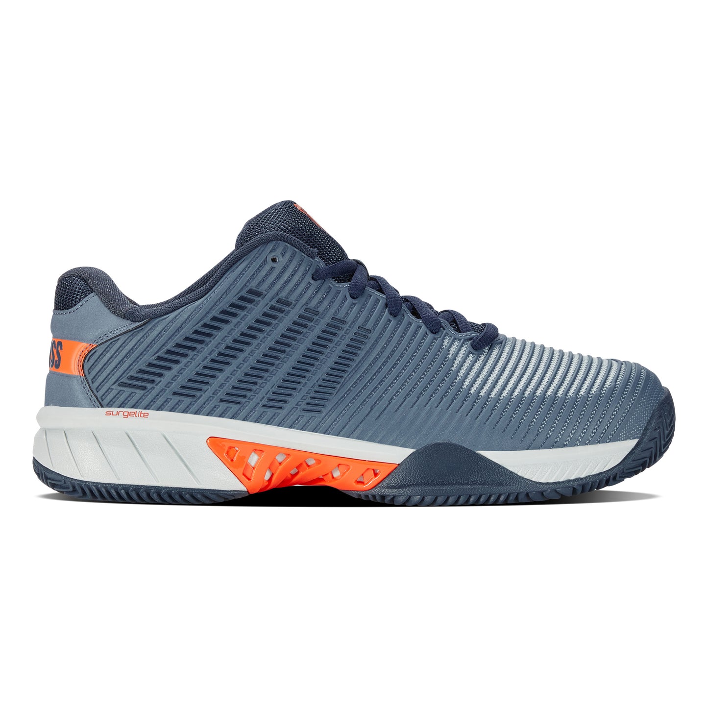 K-Swiss Hypercourt Express 2 Sko för grus Herrar - blågrå, orange