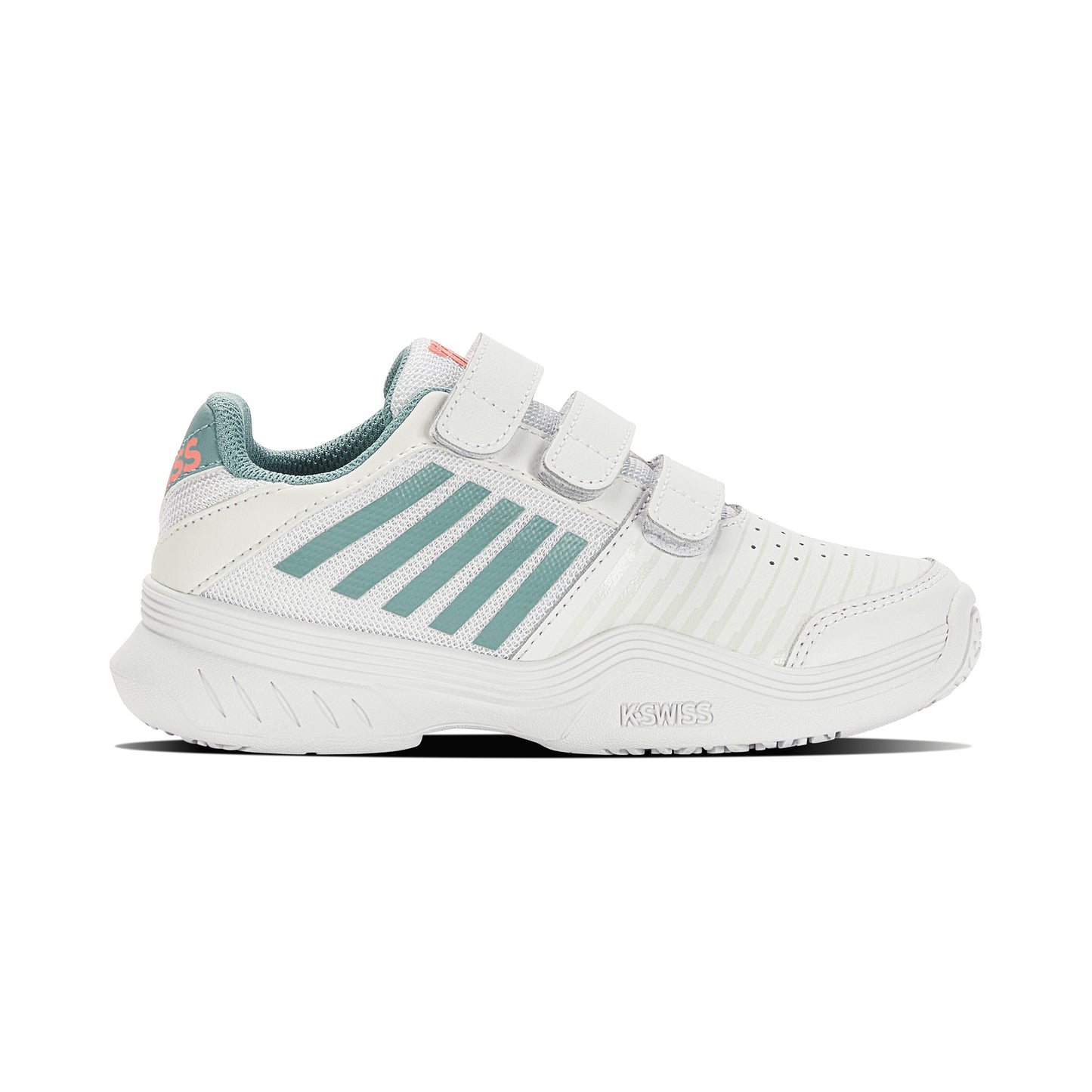 K-Swiss Court Express Strap Omni Allroundsko Barn-vit,turkos