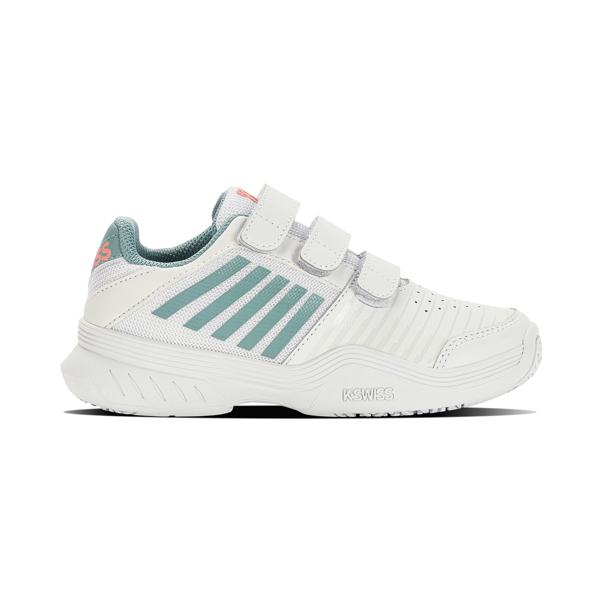 K-Swiss Court Express Strap Omni Allroundsko Barn-vit,turkos