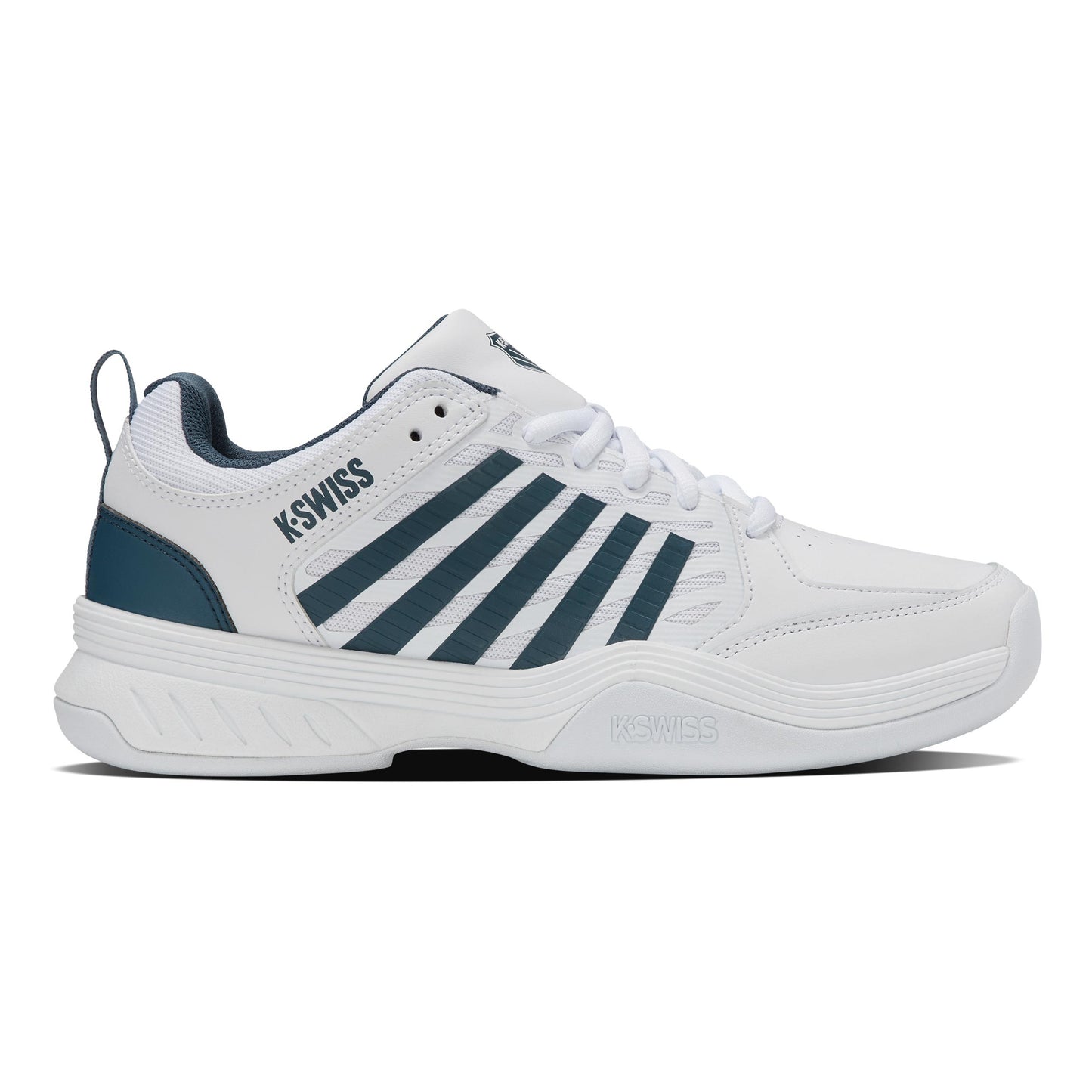 K-Swiss Court Express 2 Inomhussko Herrar-Vit,Petrol
