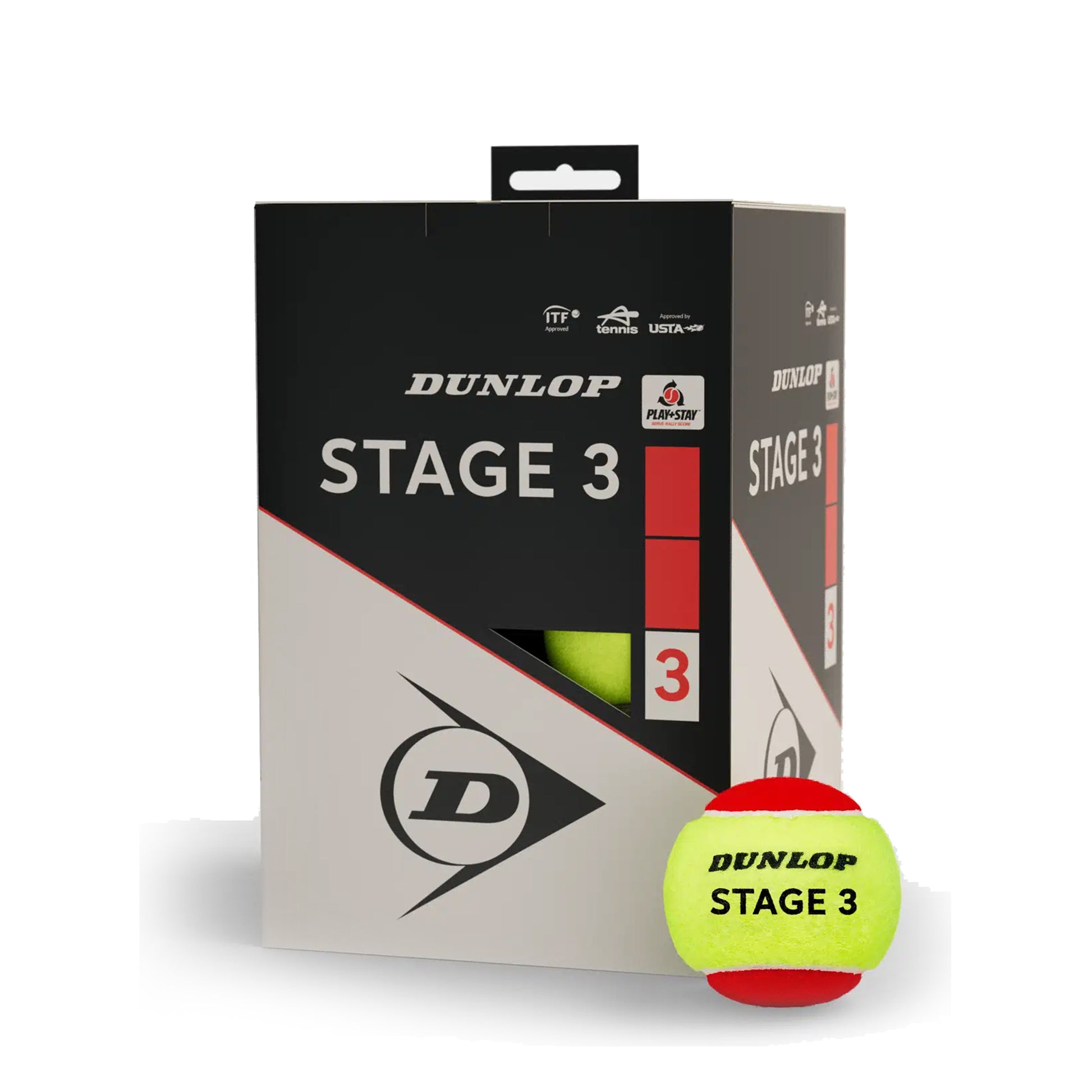 Dunlop Stage 3 Red 12-pack låda