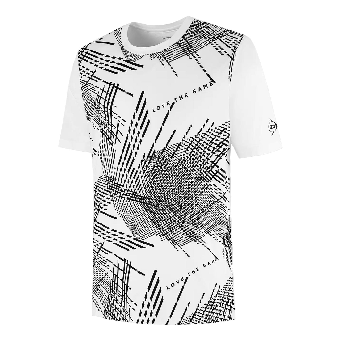 Dunlop Game T-shirt Herrar - vit, svart