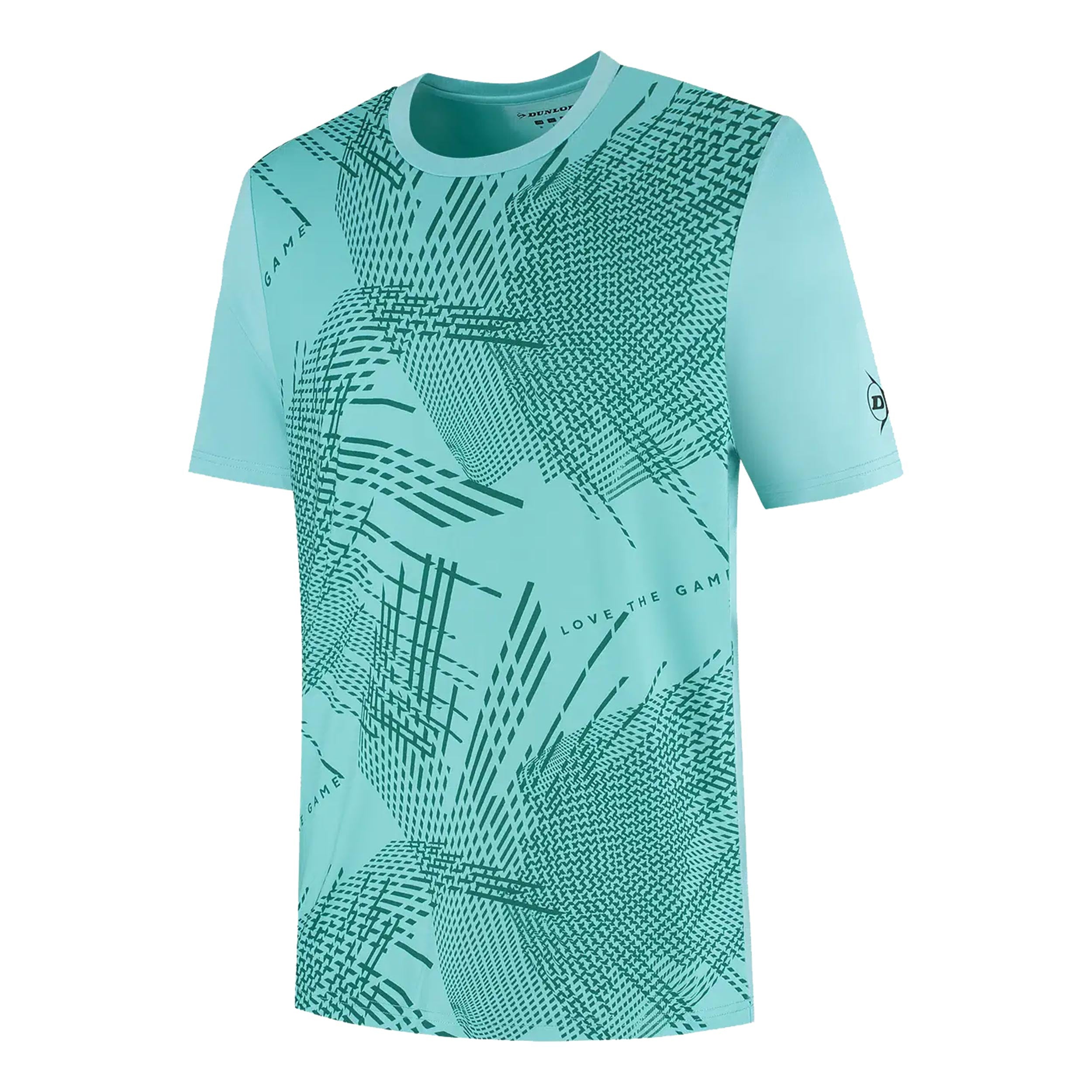 Dunlop Game T-shirt Herrar-Turkos,Grön