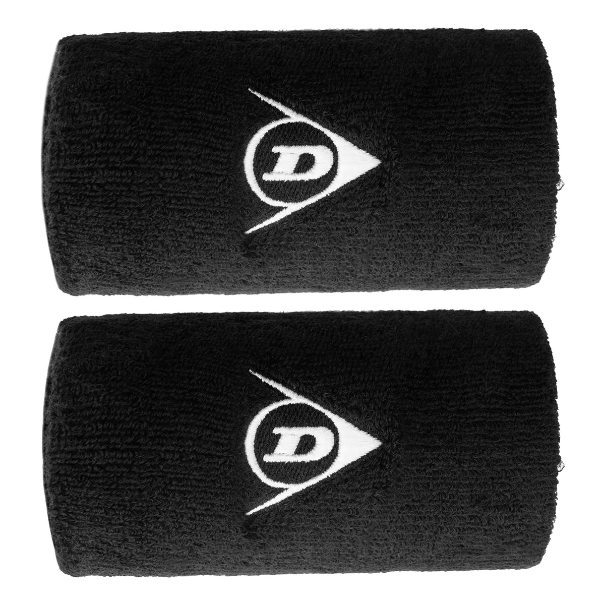 Dunlop Lang Svettband 2-pack Unisex - svart,