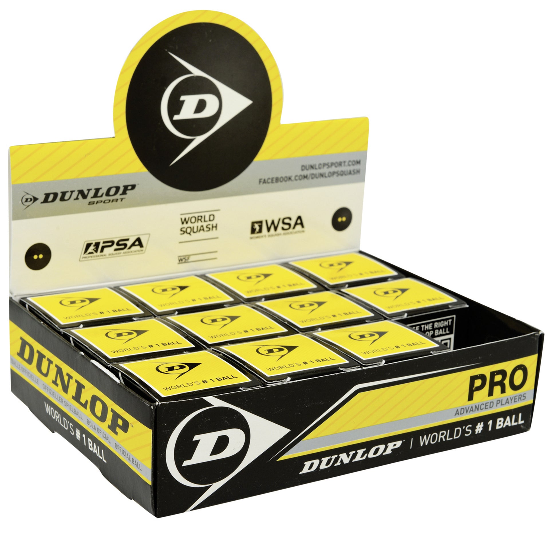 Dunlop Squash balls Pro 12-pack