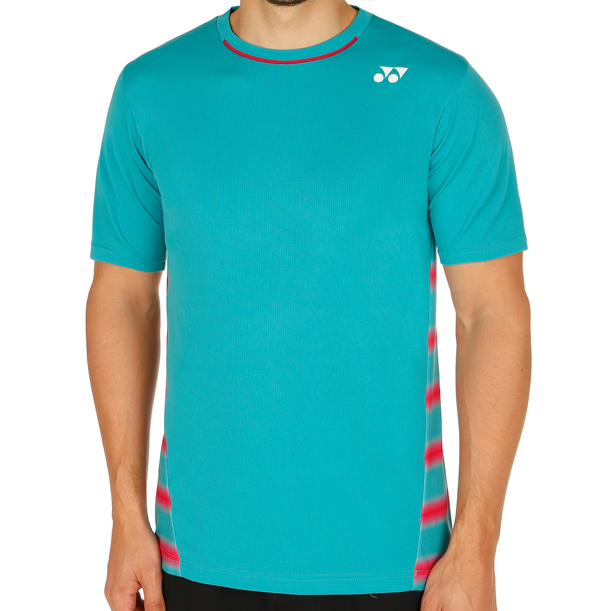 Yonex Wawrinka T-shirt Herrar - turkos, röd