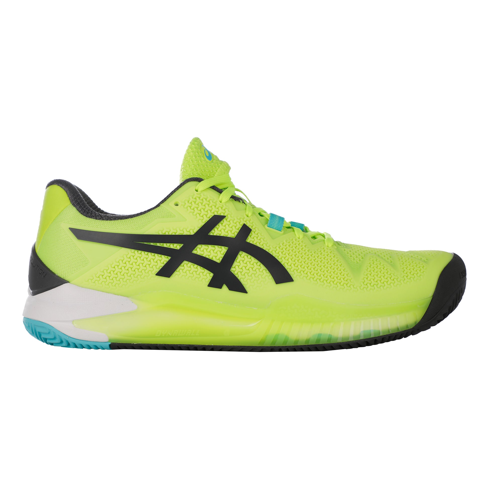 ASICS Gel-Resolution 8 Sko för grus Herrar - neongrön, svart
