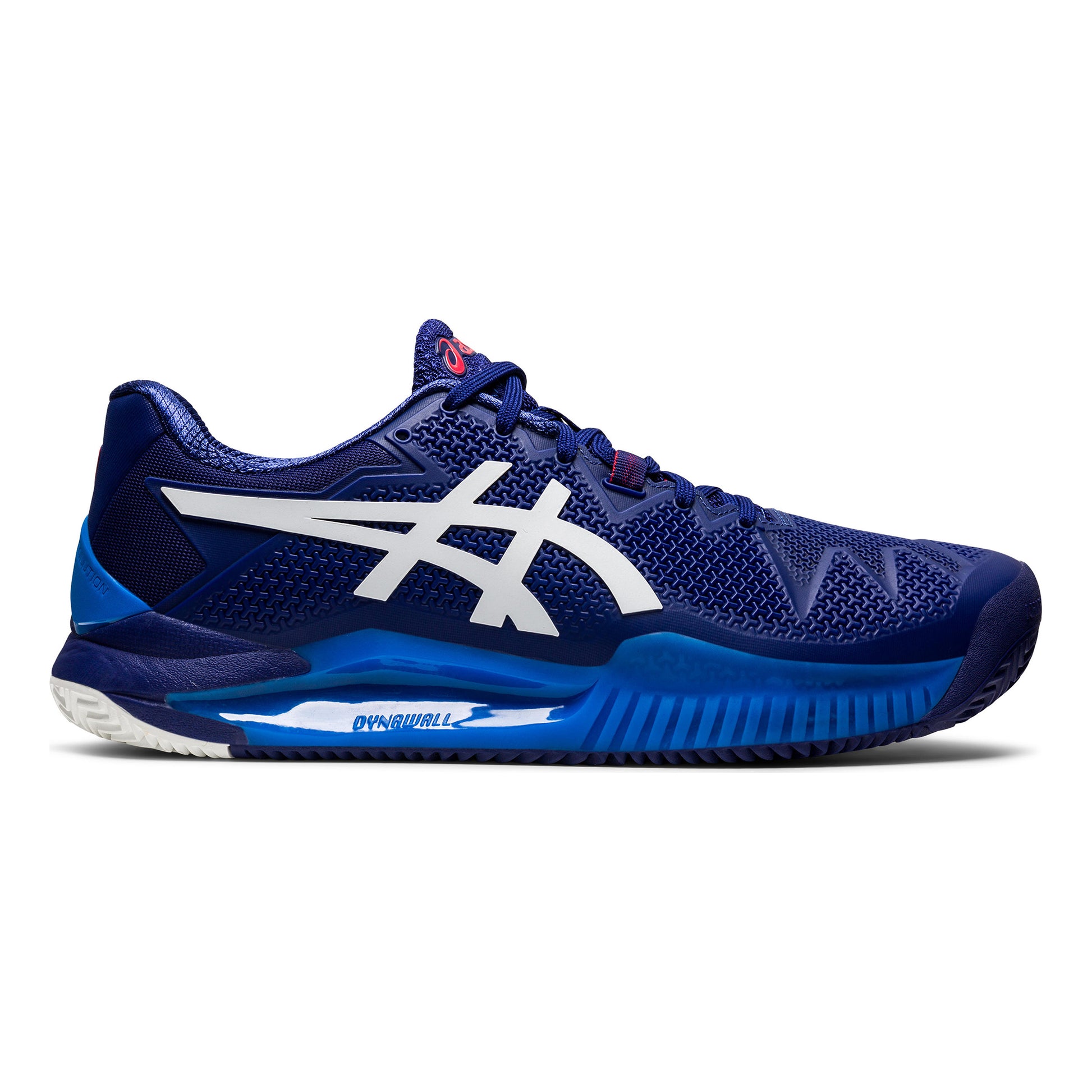 ASICS Gel-Resolution 8 Sko för grus Herrar - blå, vit
