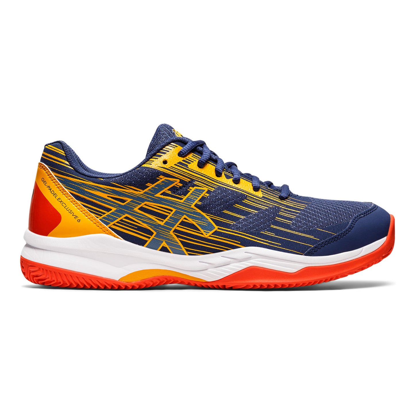 ASICS Gel-Padel Exclusive 6 PADL Padelsko Herrar - mörkblå, gul