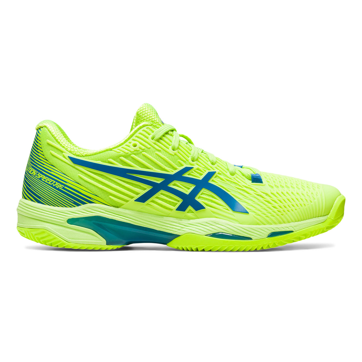 ASICS Solution Speed FF 2 Sko för grus Damer - neongrön, blå