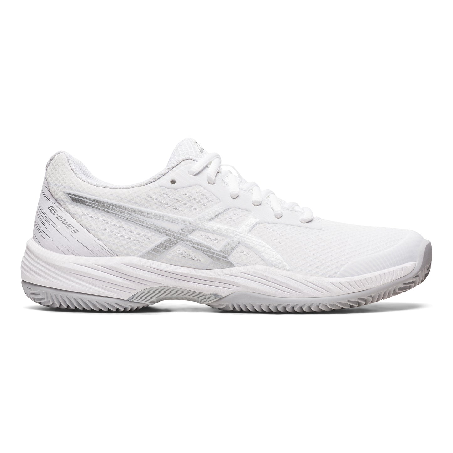 ASICS Gel-Game 9 Sko för grus Damer - vit, silver