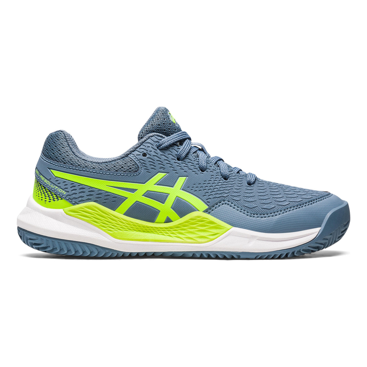 ASICS Gel-Resolution 9 GS Sko för grus Barn - mörkblå, neongrön