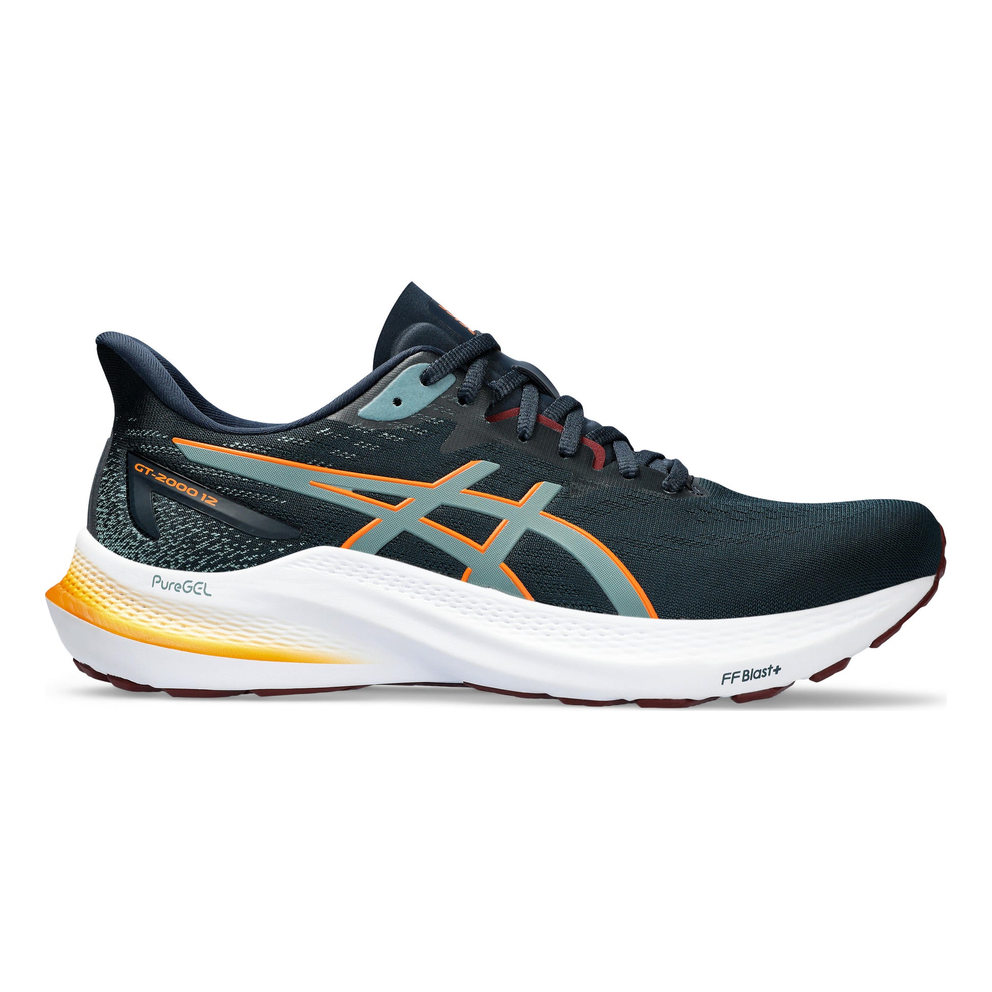 ASICS GT-2000 12 Stabilitetssko Herrar - petrol, orange