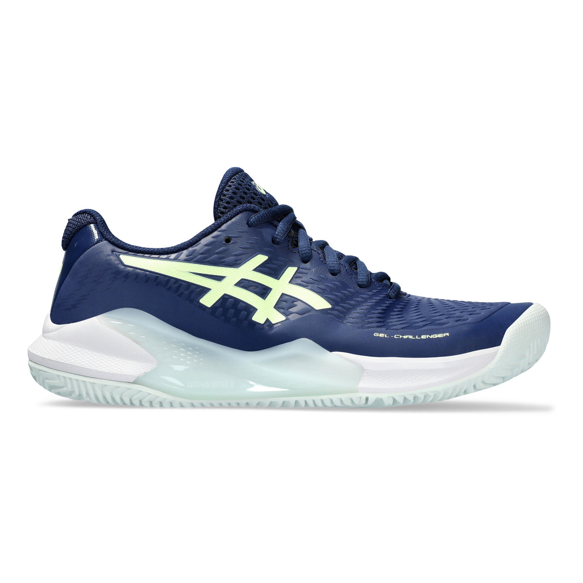 ASICS Gel-Challenger 14 Sko för grus Damer - mörkblå, neongul