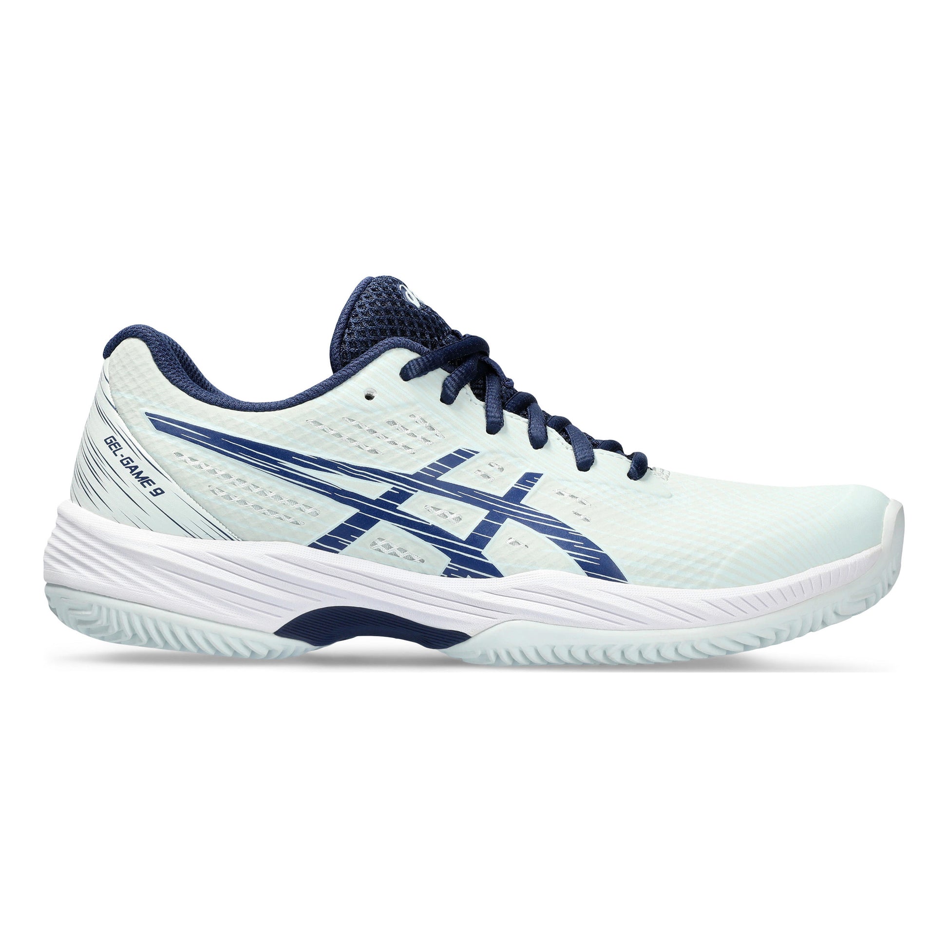 ASICS Gel-Game 9 Sko för grus Damer - mint, mörkblå