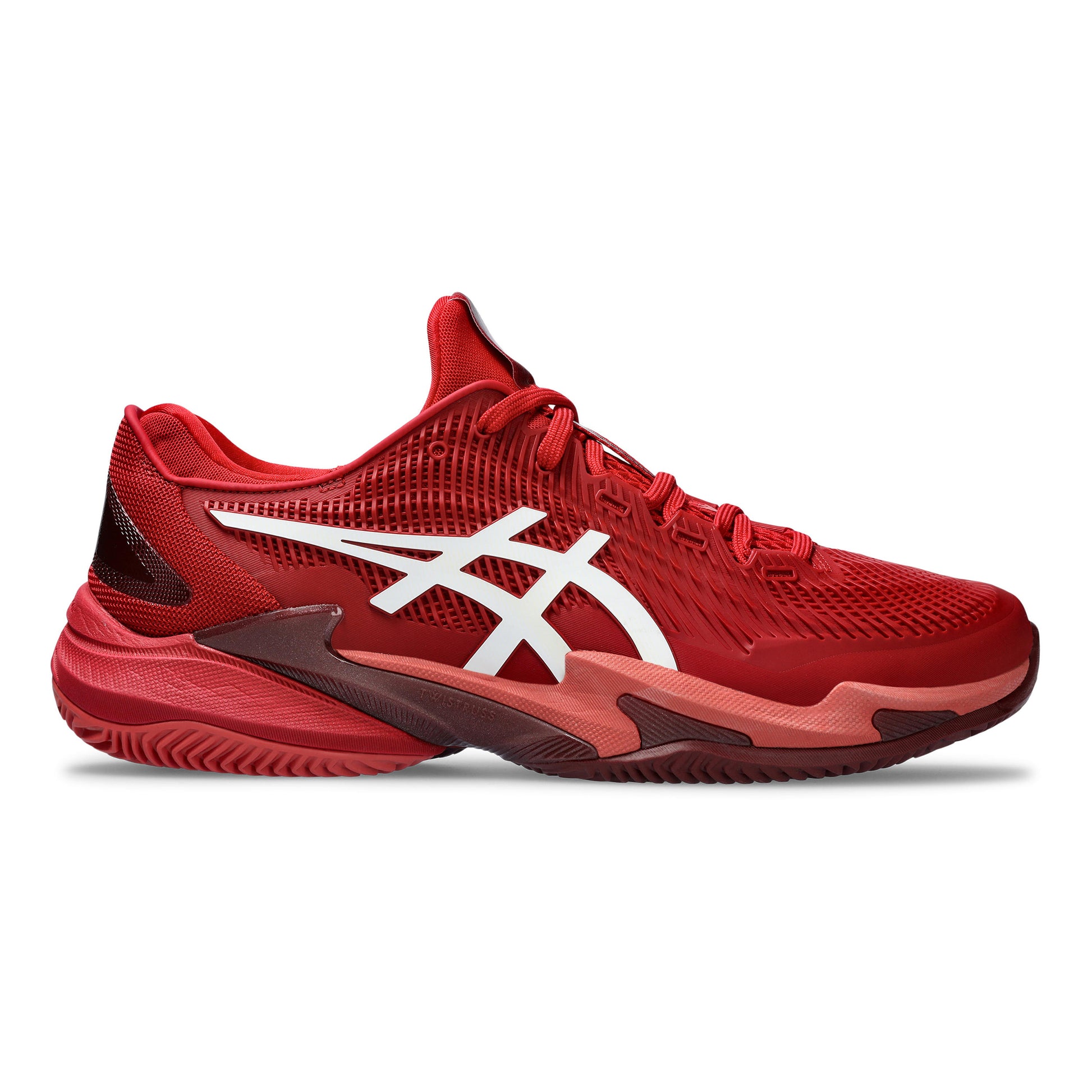 ASICS Court FF 3 Novak Sko för grus Herrar - röd