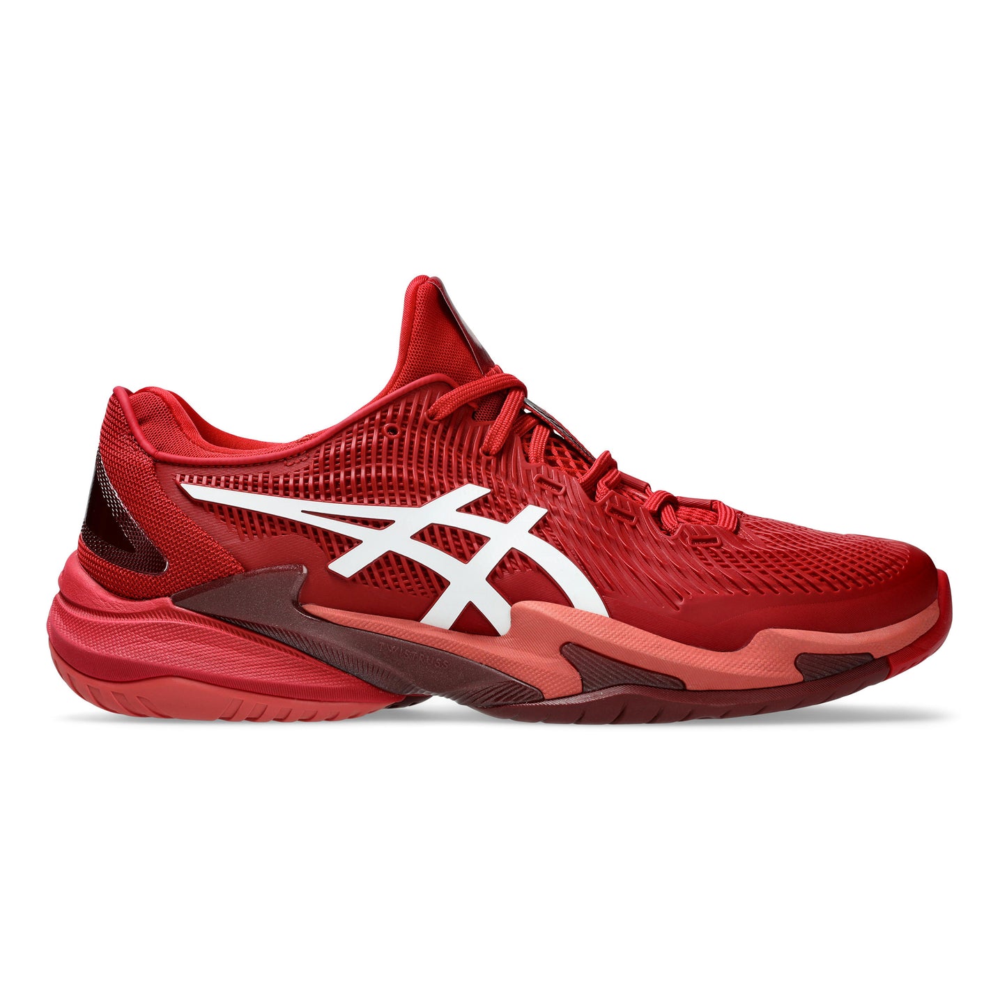 ASICS Court FF 3  Novak Allroundsko Herrar - rött vin, vit