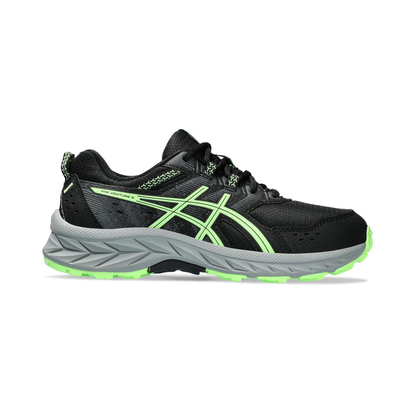 ASICS Pre-Venture 9 GS Terrängsko Barn - svart, neongrön