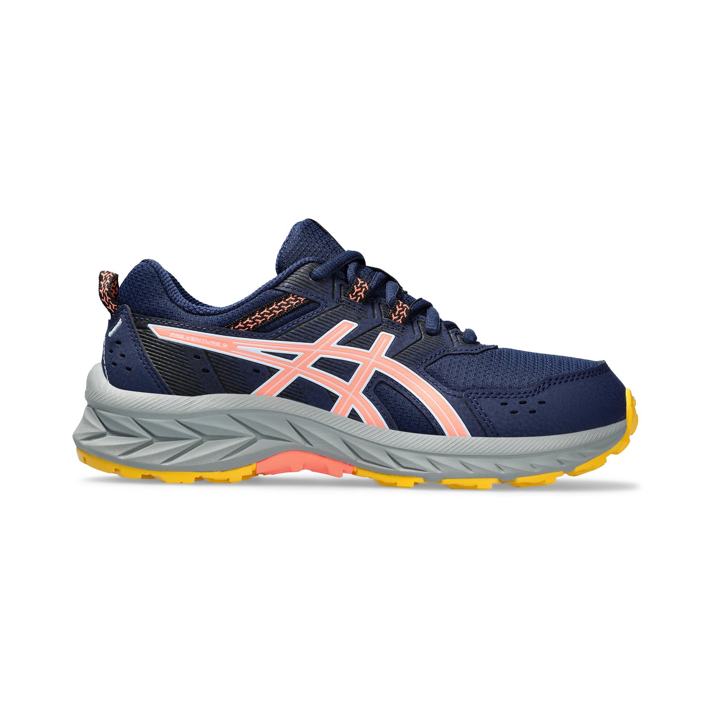 ASICS Pre-Venture 9 GS Terrängsko Barn - mörkblå, korall