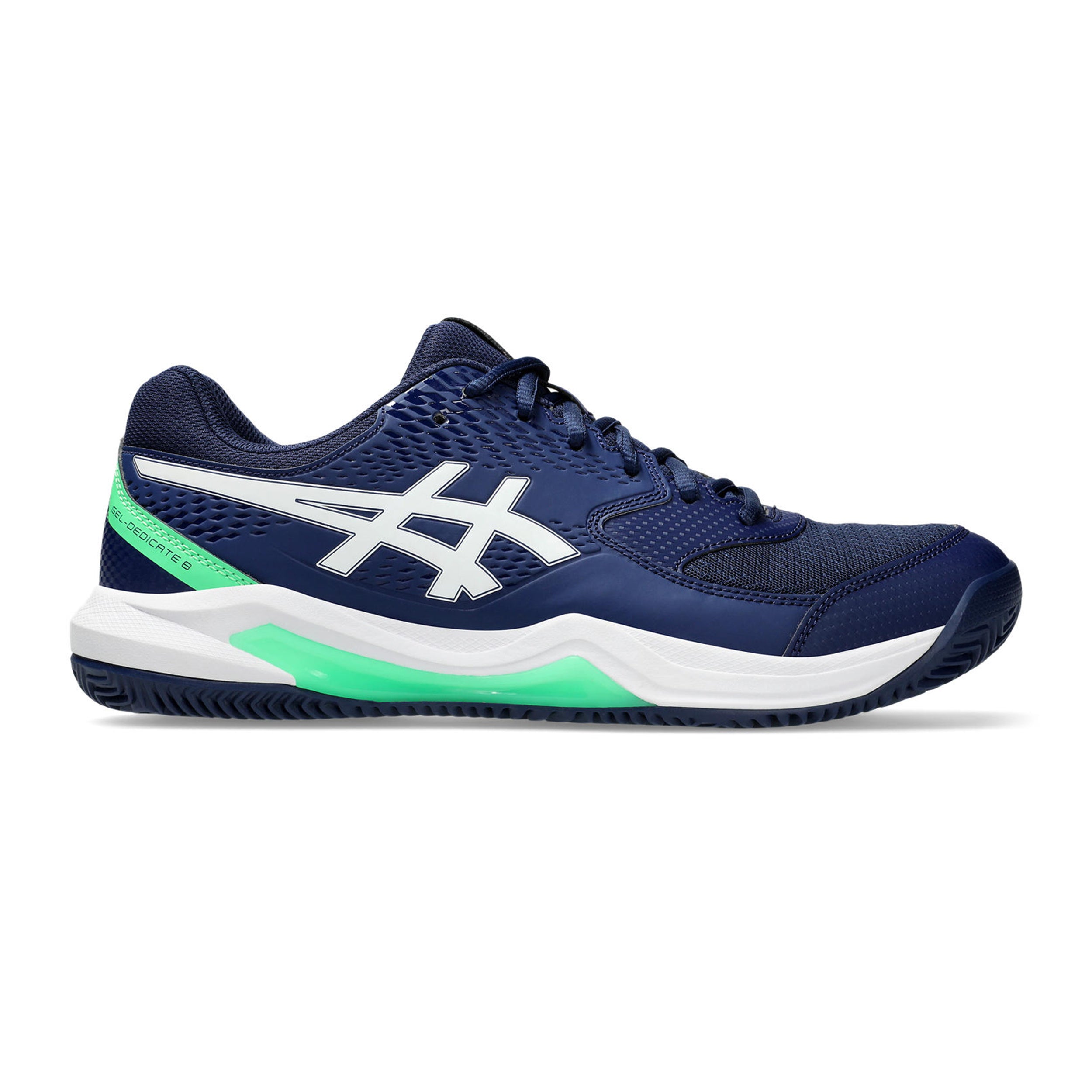 ASICS Gel-Dedicate 8 Sko för grus Herrar - mörkblå, grön