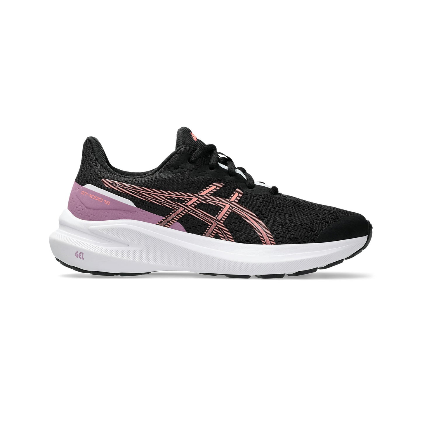 ASICS GT-1000 13 GS Stabilitetssko Barn-Svart,Gul