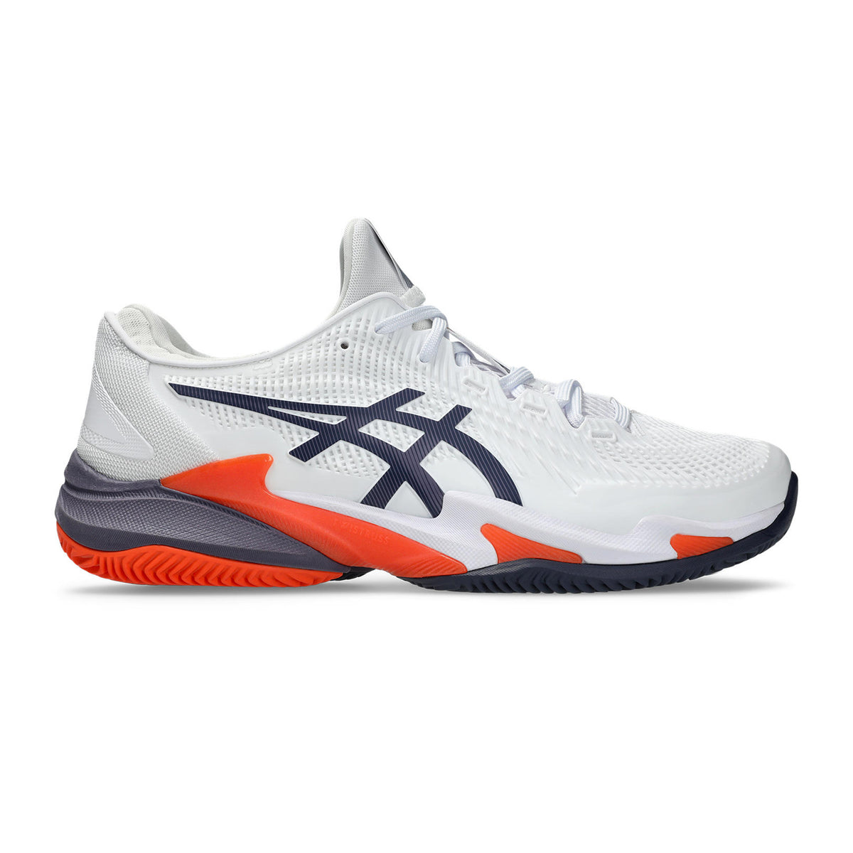 ASICS Court FF 3 Sko för grus Herrar - vit, mörkblå