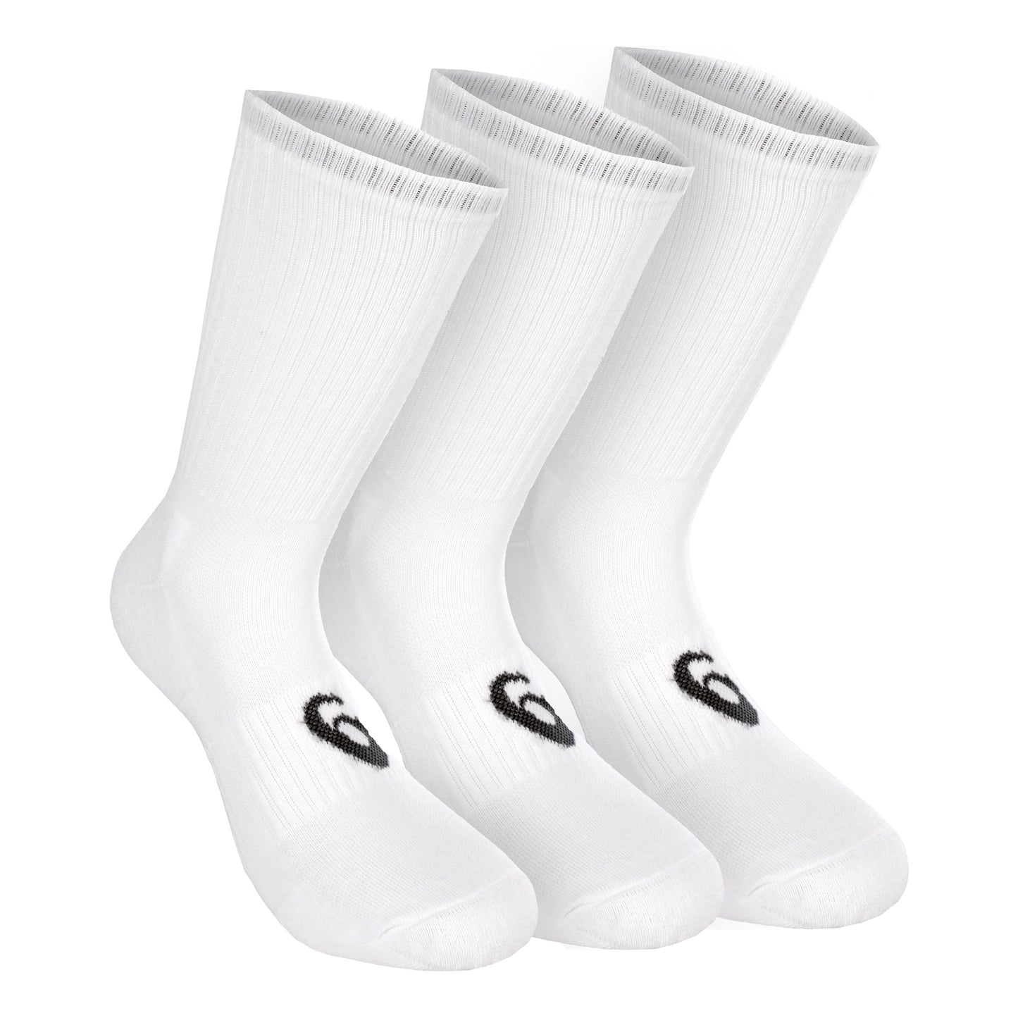 ASICS Crew Sportstrumpor 3-pack-Vit,Svart