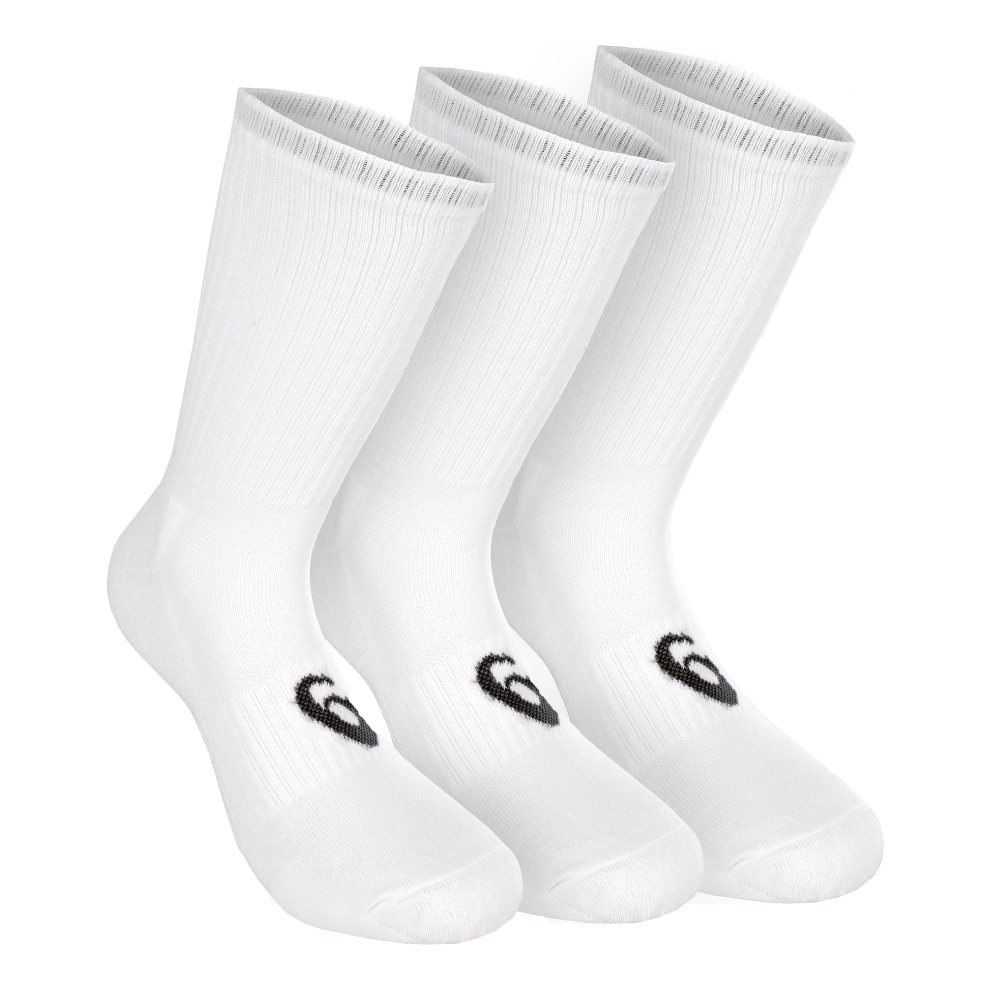 ASICS Crew Sportstrumpor 3-pack-Vit,Svart