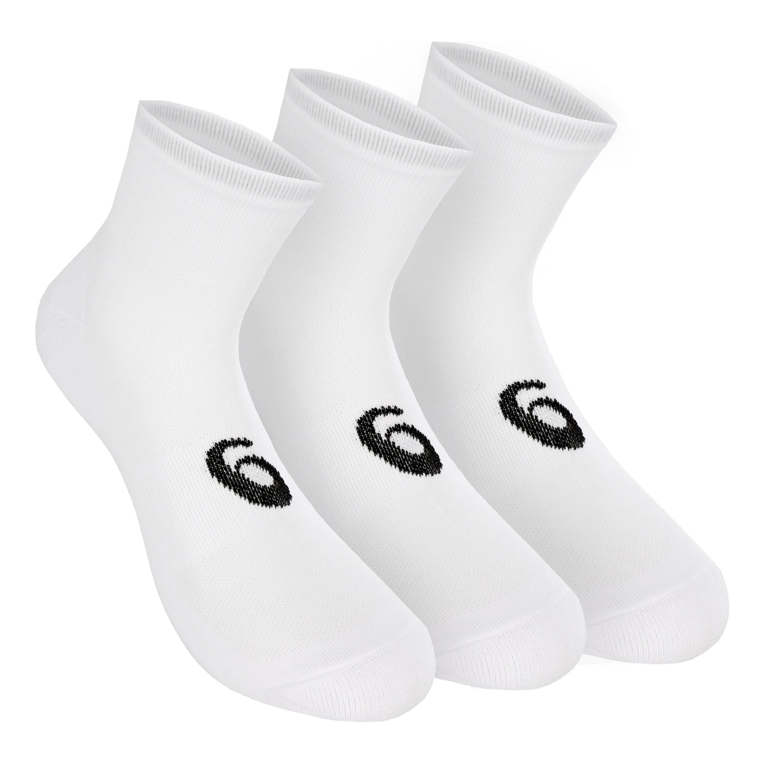 ASICS Quarter Sportstrumpor 3-pack-Vit,Svart