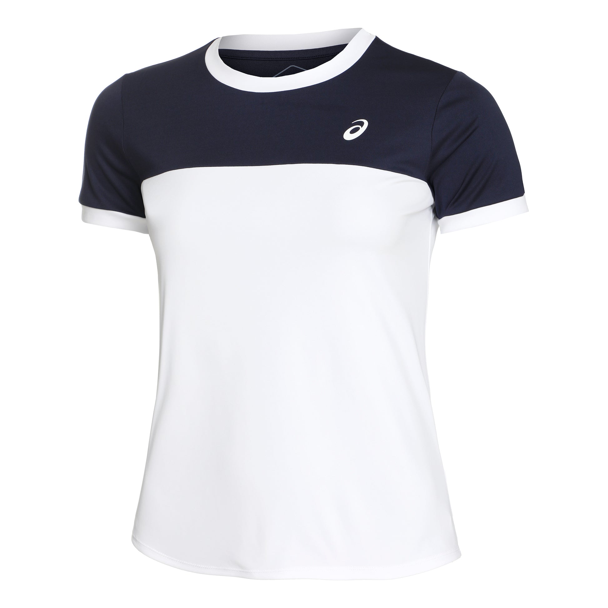ASICS Court T-shirt Damer - vit, mörkblå