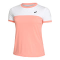 Court T-shirt Damer - rosa, vit