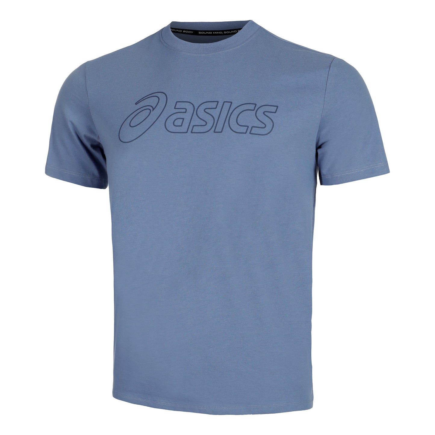 ASICS Logo T-shirt Herrar - blågrå,