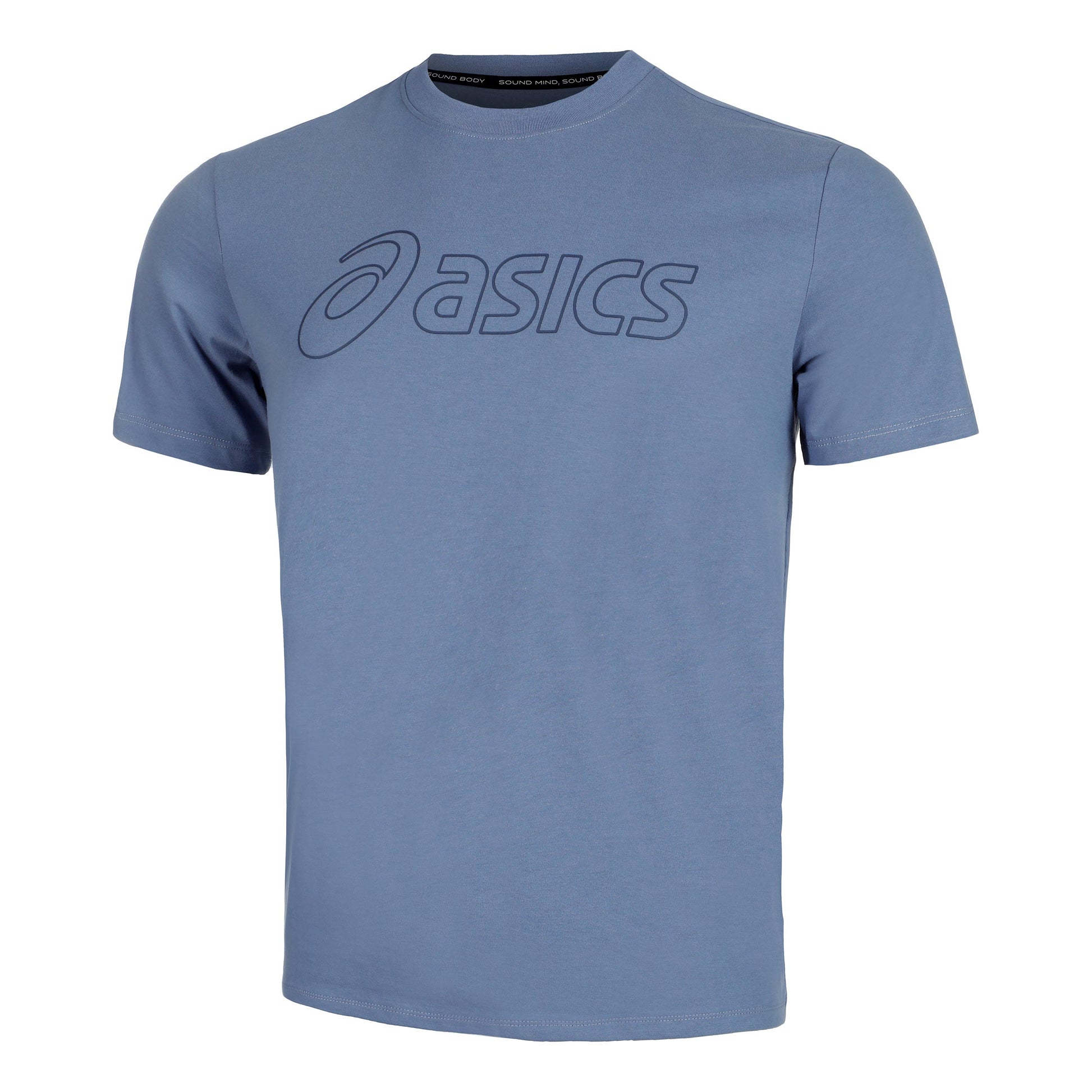 ASICS Logo T-shirt Herrar - blågrå,