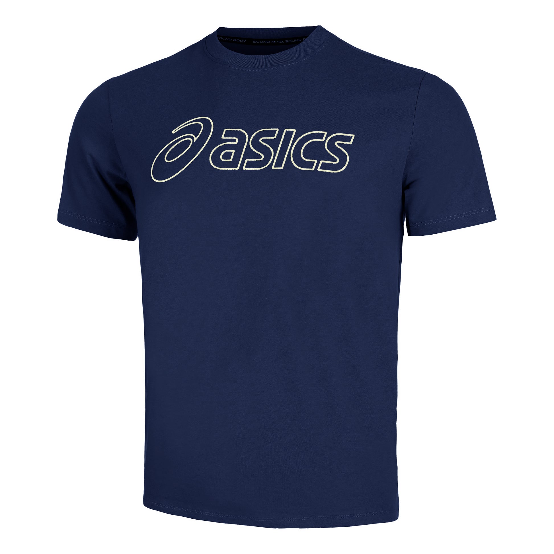 ASICS Logo T-shirt Herrar - mörkblå,