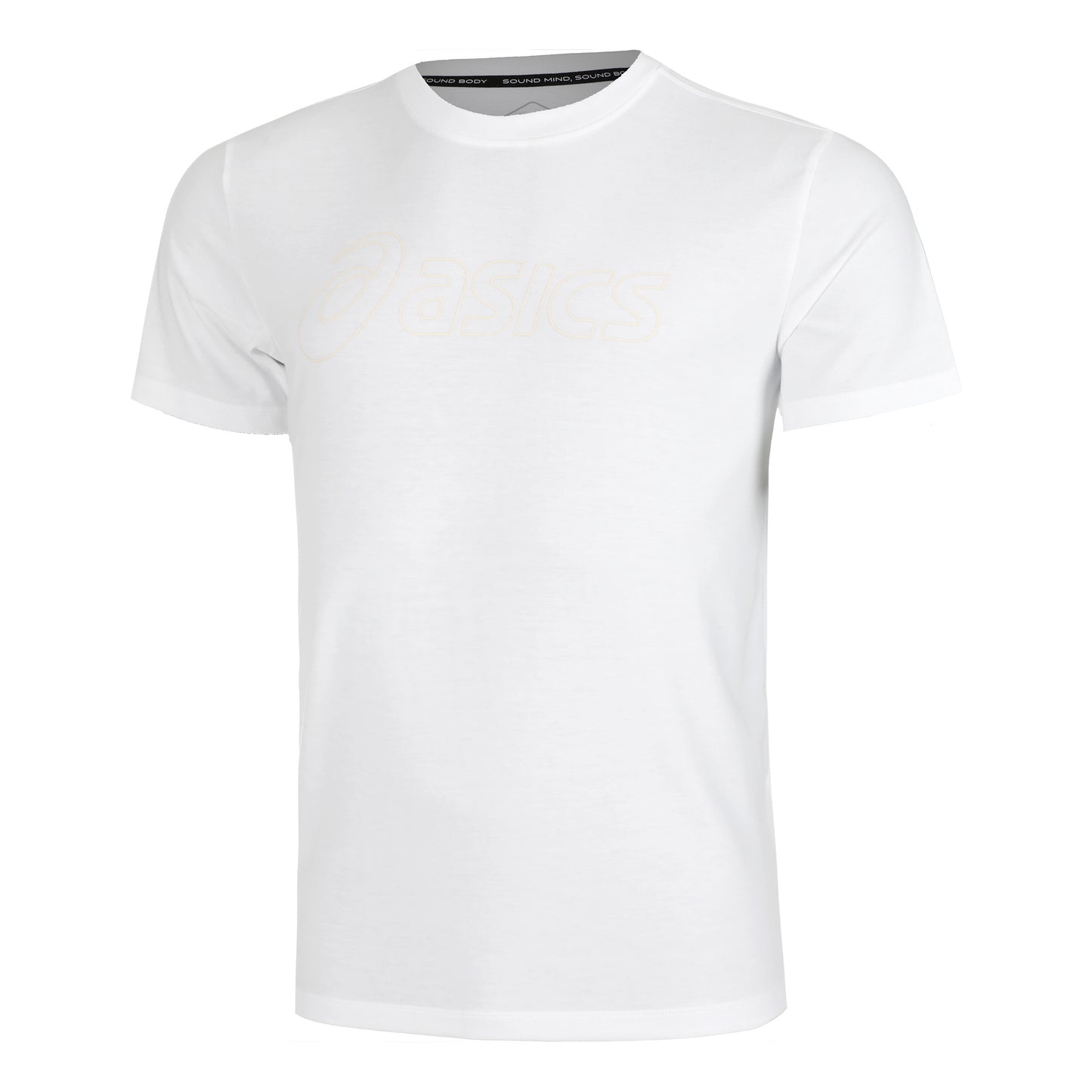 ASICS Logo T-shirt Herrar - vit,