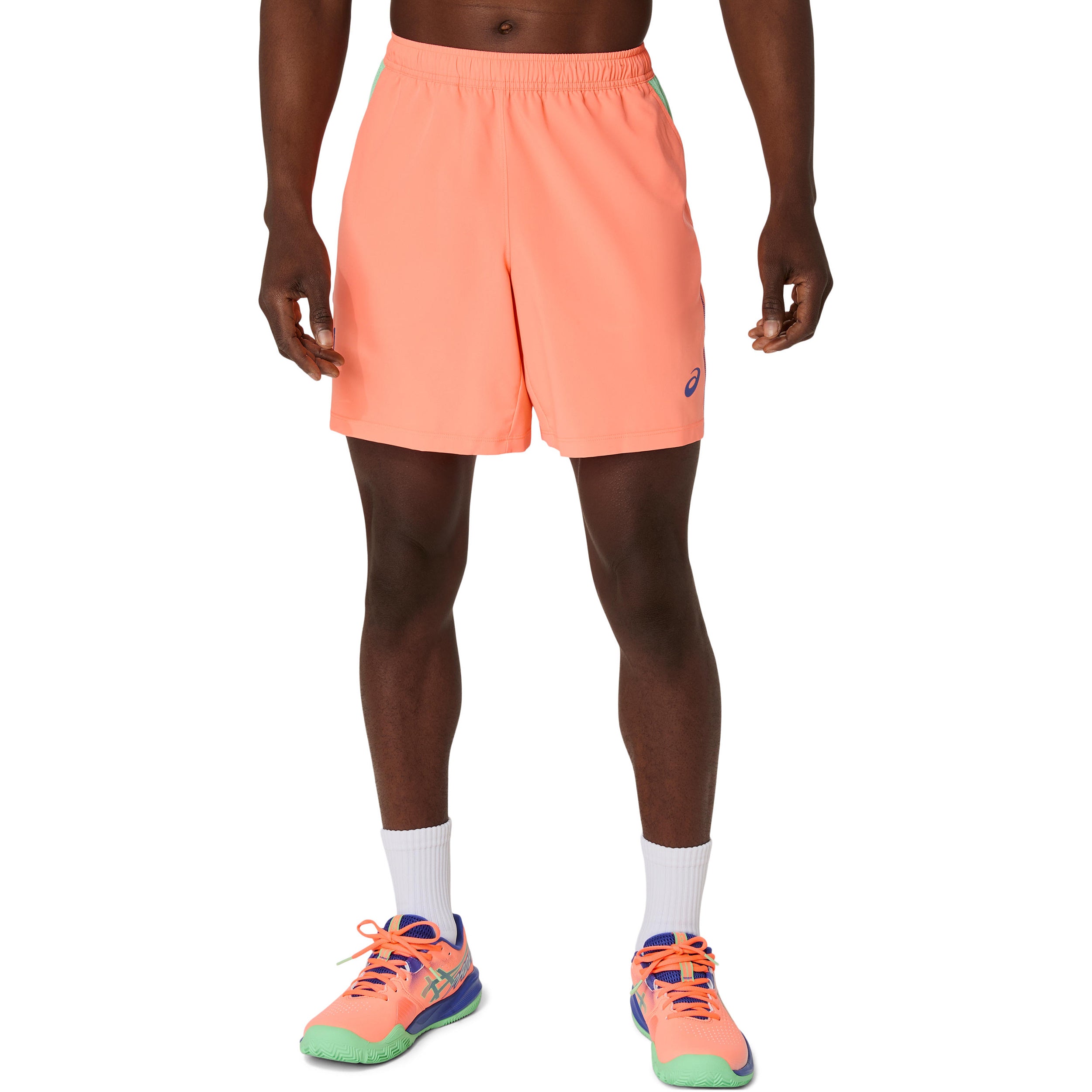ASICS Court 7in Shorts Herrar-Korall