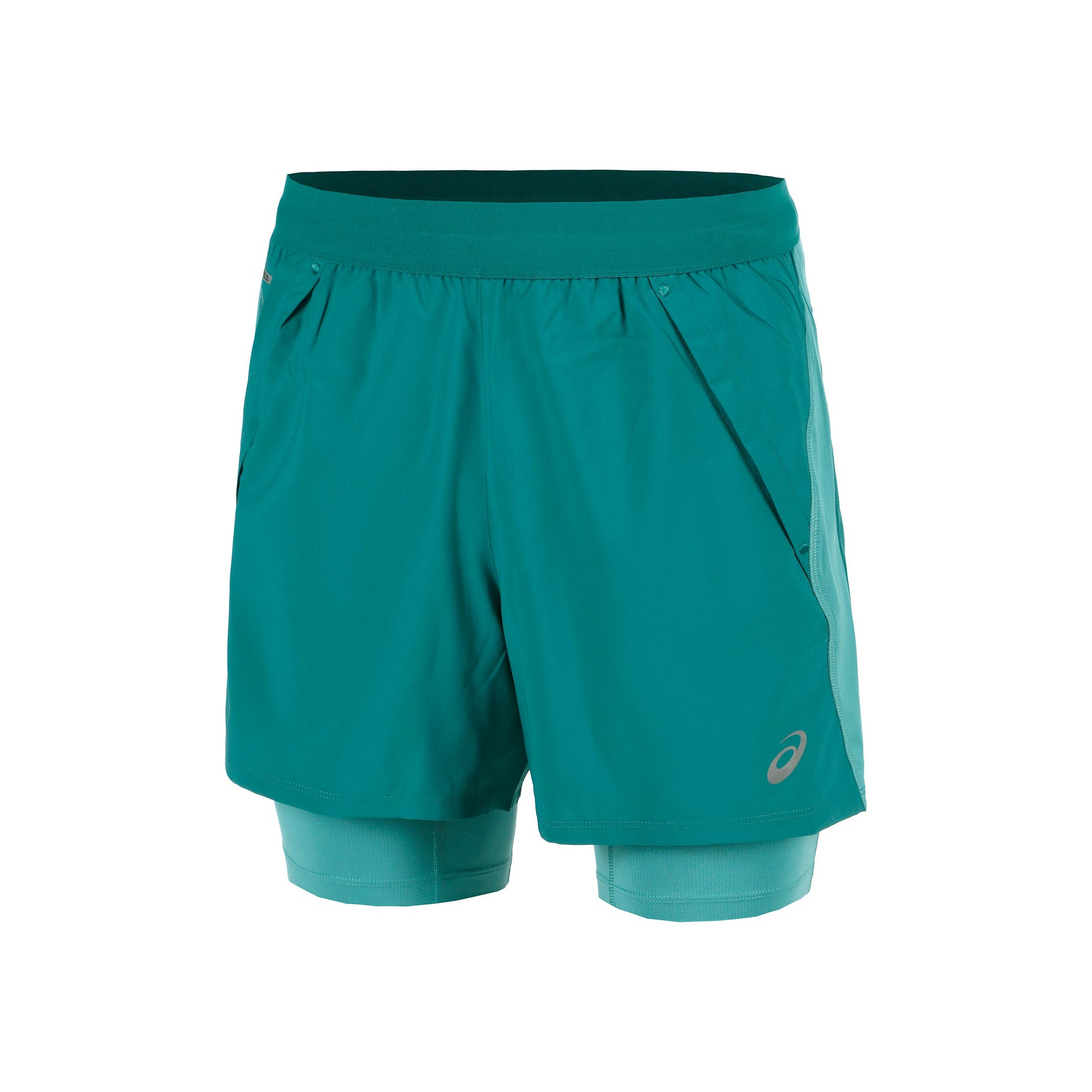 ASICS Road 2in1 5in Löparshorts Herrar-turkos