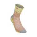 Performance Run Quarter Löparsockor Unisex - mauve, gul