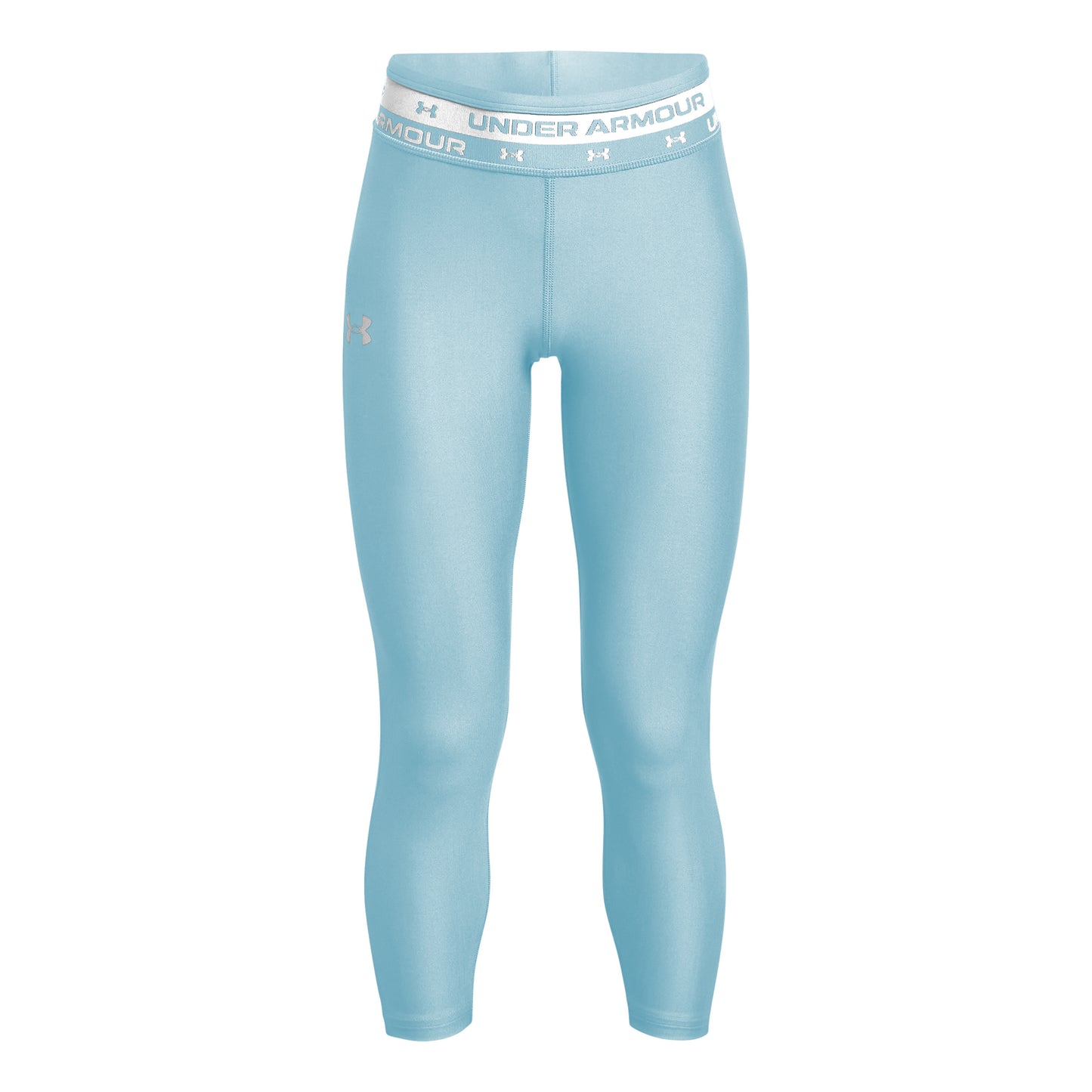 Under Armour Ankle Crop Tights Flickor - ljusblå, vit