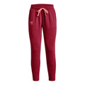 Fleece Träningsbyxa Damer - mörkröd,