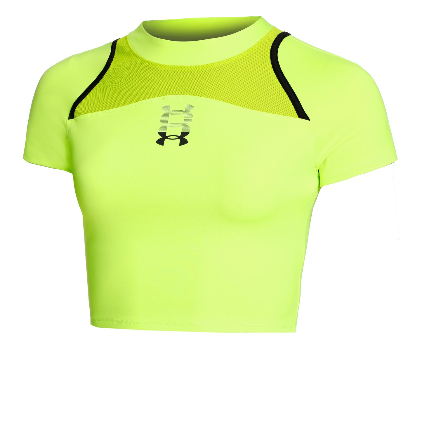 Under Armour Run Anywhere Crop Löpartröja Damer-Grön,Svart