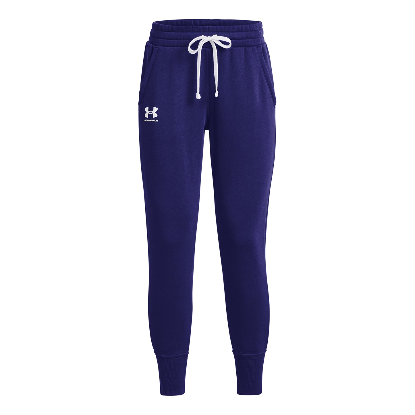 Under Armour Fleece Träningsbyxa Damer - mörkblå, vit