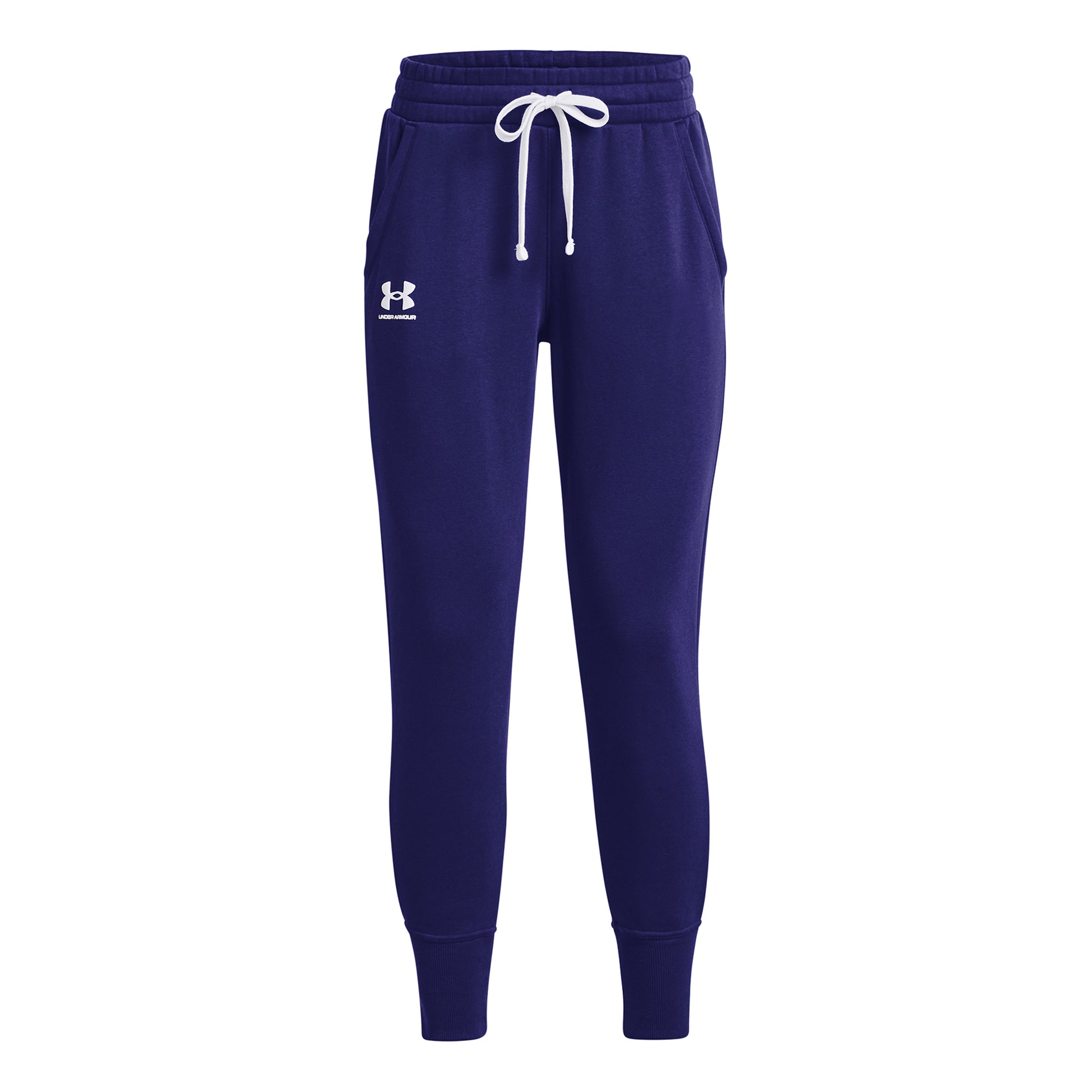 Under Armour Fleece Träningsbyxa Damer - mörkblå, vit