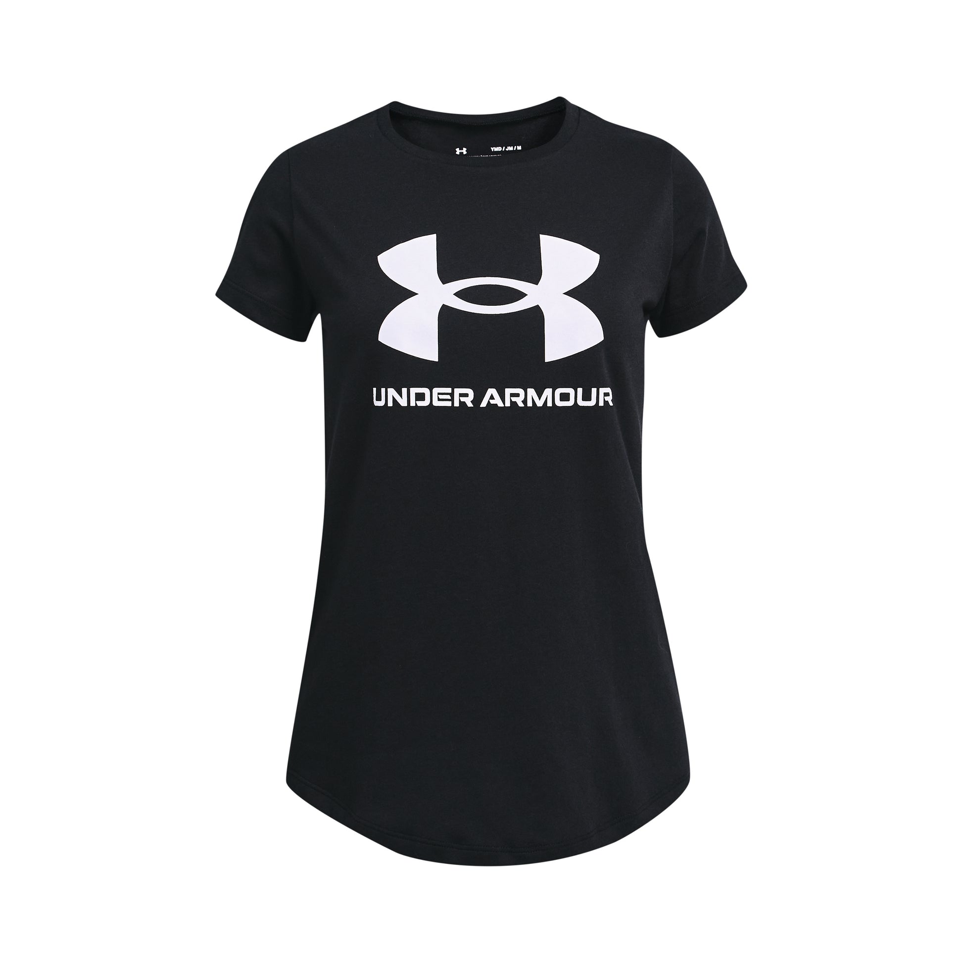 Under Armour Sportstyle Logo T-shirt Flickor - svart, vit