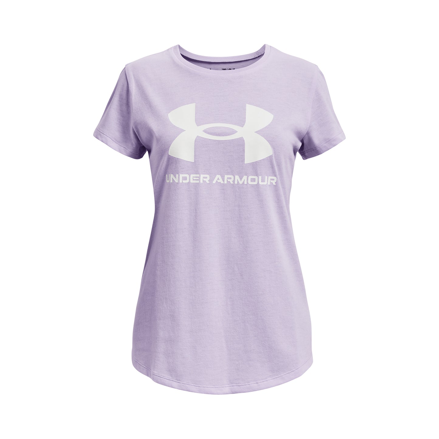 Under Armour Sportstyle Logo T-shirt Flickor - syrén, vit