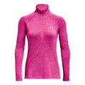 Tech Half-Zip Twist Långärmat Damer - pink,