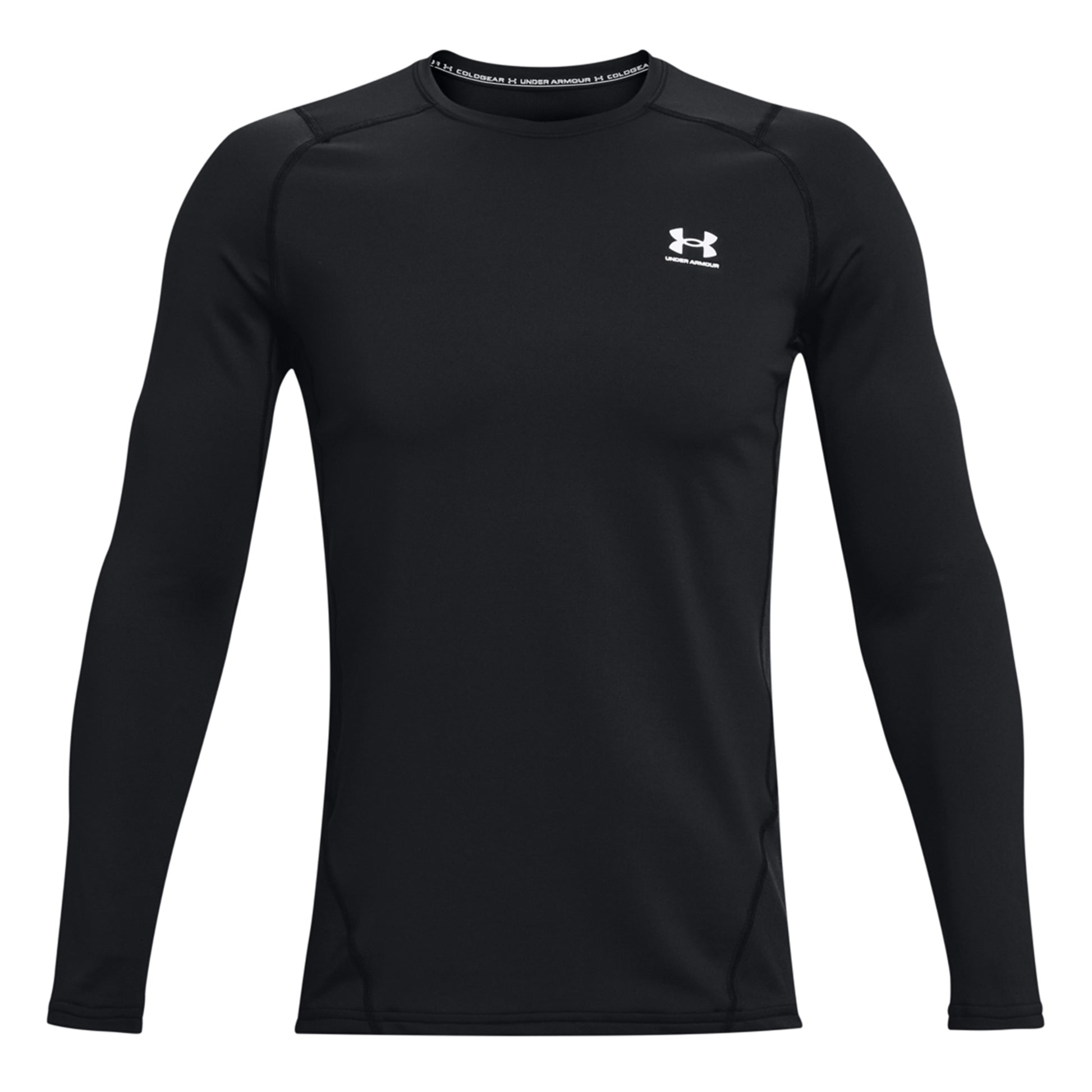 Under Armour Coldgear Fitted Crew Långärmat Herrar - svart,