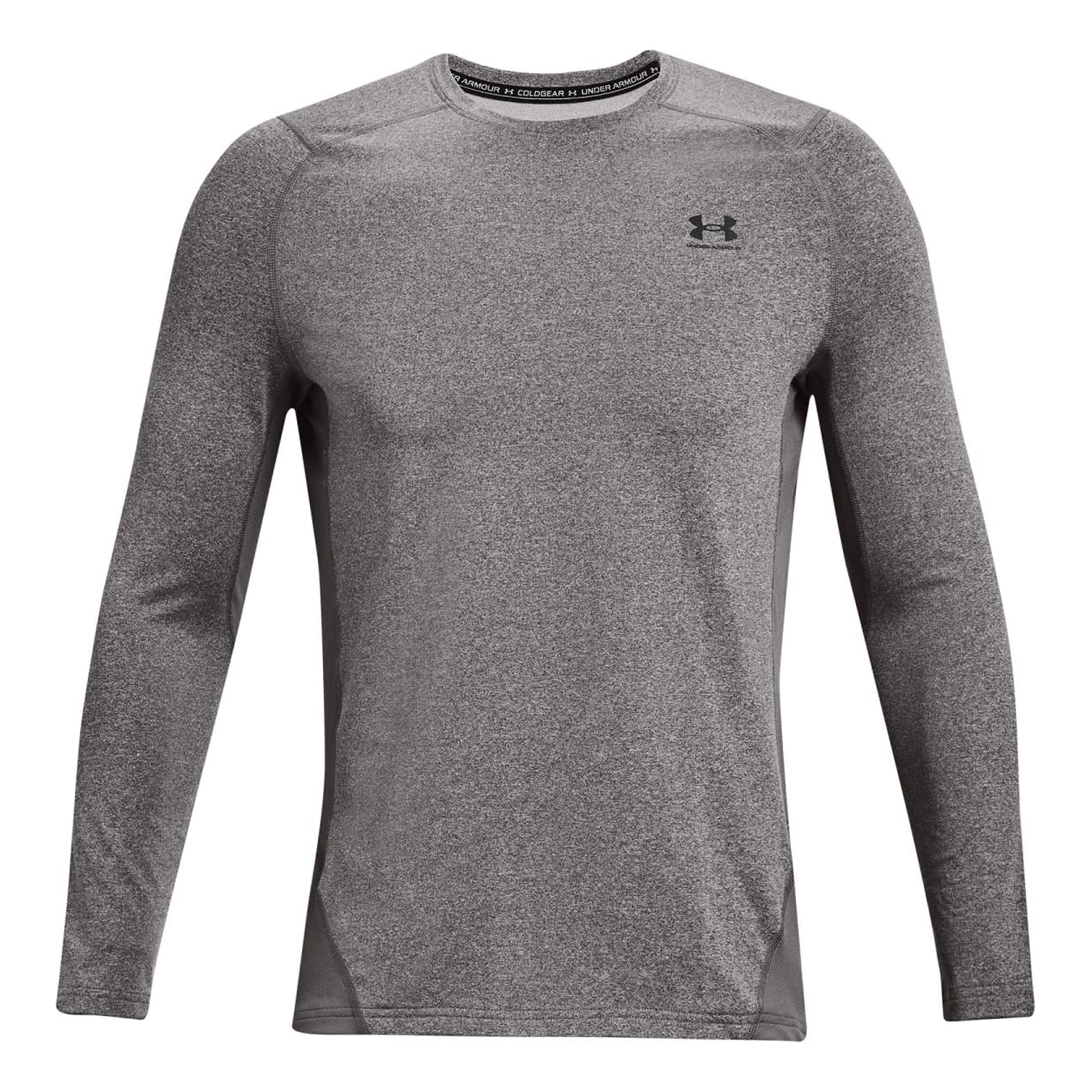 Under Armour Coldgear Fitted Crew Långärmat Herrar - mörkgrå,