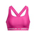 Crossback Mid Sport-behå Damer - pink, vit